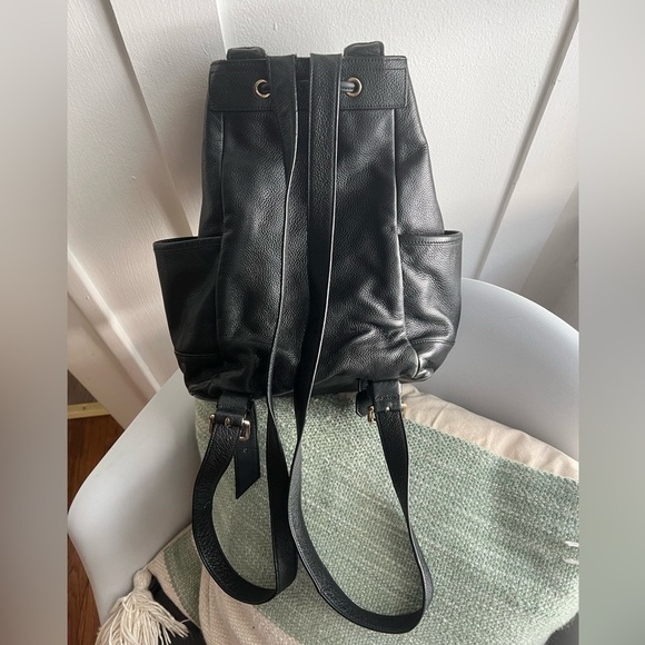 Cole Haan Black Cinch Backpack - Picture 3 of 7